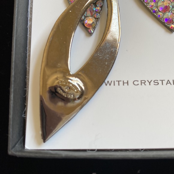 🆕 Stefanie Somers STACI AB Crystal in Black/Dark Metal Custom 💎 Earrings - Picture 5 of 9